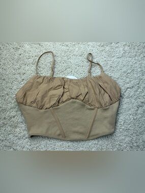 Womens Medium Elle Rae Mix It Up Crop Top NWT